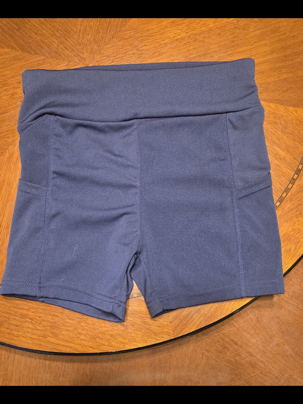 Women's Navy High-Waist Athletic Shorts